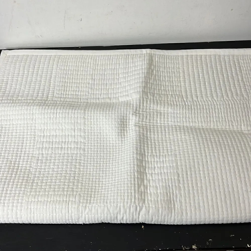 Pottery Barn Grid stitched sham